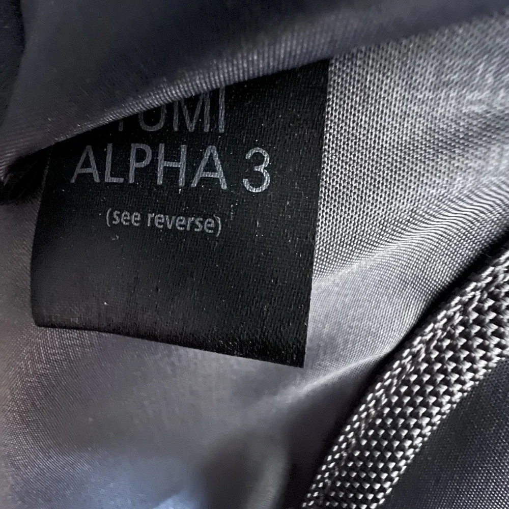 TUMI ALPHA 3 Laptop Briefcase Travel Nylon Tumi Monogrammed JRC NO STRAP
